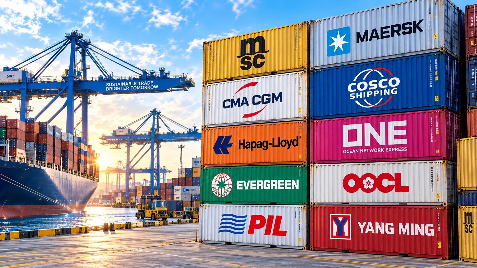 Global shipping partners and leading ocean carriers